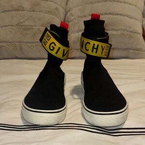 Givenchy Black Sneakers with Yellow Accents